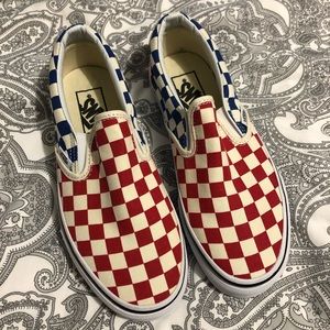 Vans, Womens Checkboard Slip On Sneakers